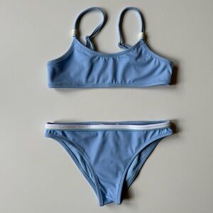 Sundek Girls Light Blue Bikini with Beads - Size 8